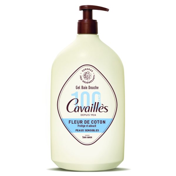 ROGÉ CAVAILLÈS GEL BAIN DOUCHE Fleur de Coton Peaux sensibles - 1L