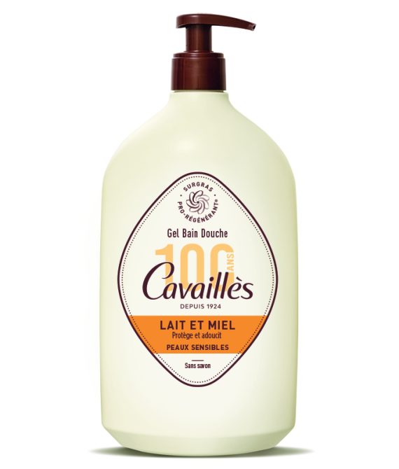 ROGÉ CAVAILLÈS GEL BAIN DOUCHE Lait et miel Peaux sensibles – 1L