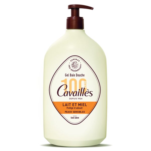 ROGÉ CAVAILLÈS GEL BAIN DOUCHE Lait et miel Peaux sensibles - 1L