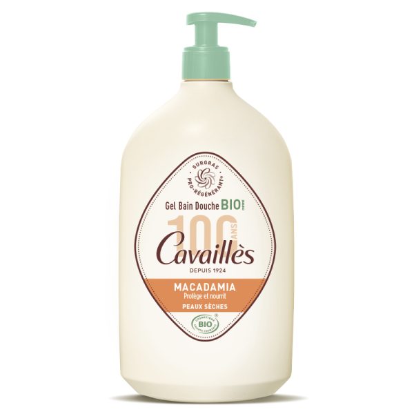 ROGÉ CAVAILLÈS GEL BAIN DOUCHE Huile de Macadamia Peaux Sèches BIO - 1L
