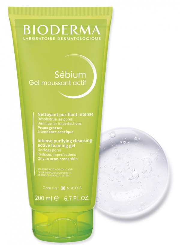 BIODERMA SEBIUM Gel  Moussant 200ml – Image 3