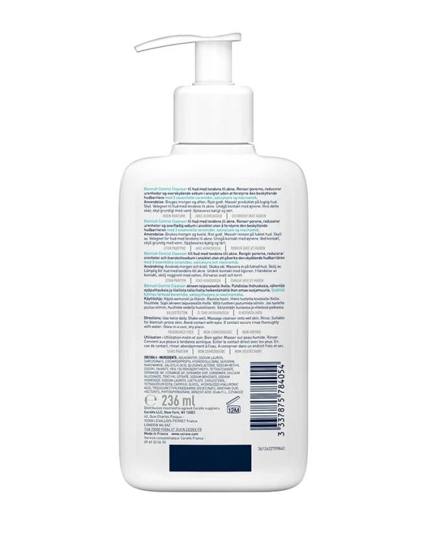 CERAVE - Gel Moussant Anti- Imperfections 236ml – Image 5