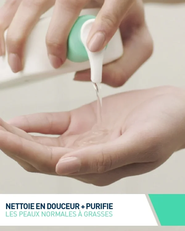CERAVE Gel Moussant visage peaux normales à grasses 473ml – Image 4