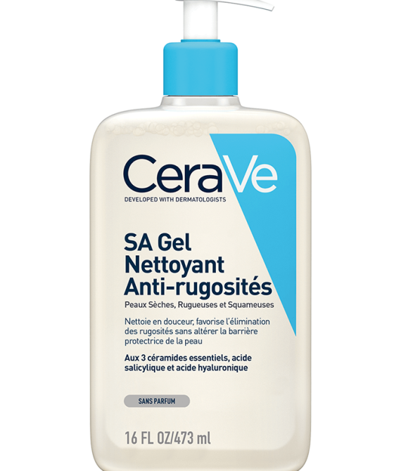 CERAVE SA Gel Nettoyant Antirugosités peaux sèches et rugueuses -473ml