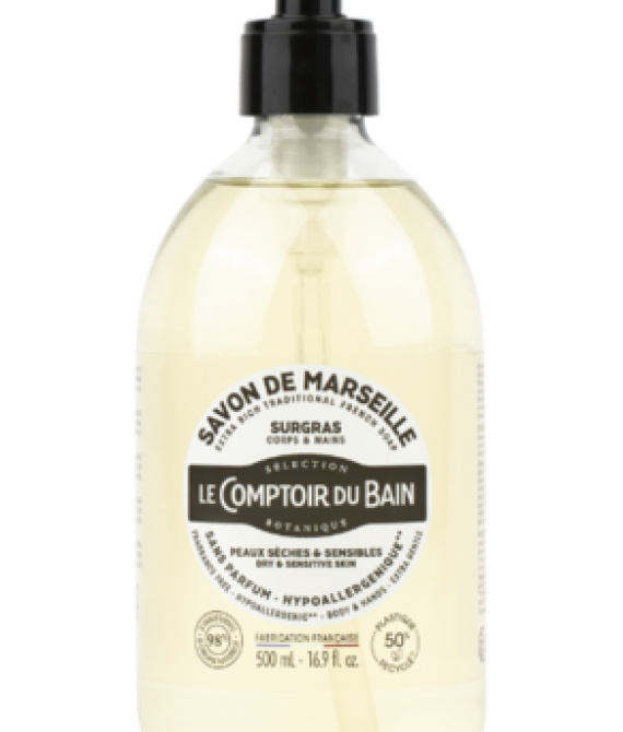 LE COMPTOIR DU BAIN Savon Traditionnel De Marseille Citron Menthe – 1L
