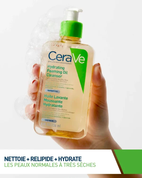 CERAVE Huile Lavante Moussante Hydratante - 473ml – Image 7
