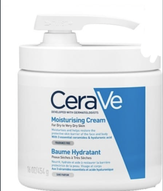CERAVE Baume Hydratant Flacon pompe visage et corps peaux sèches 454g