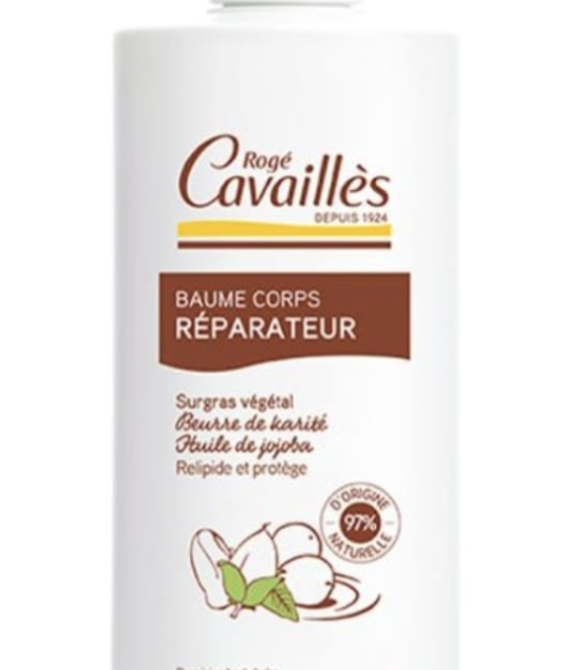Baume corps réparateur Karité et Jojoba Peaux Très Sèches 400ml ROGÉ CAVAILLÈS